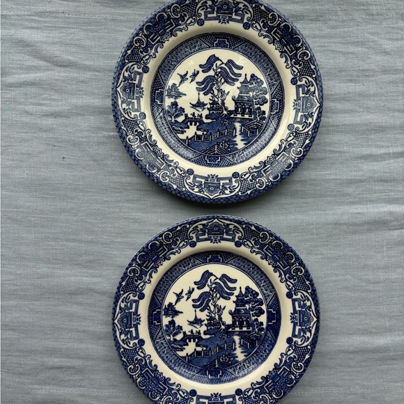 Blue and White Antique Lemon Plate Wall - Picture 4 of 4
